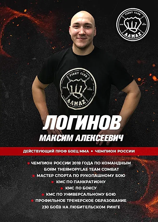 Тренер по рукопашному бою - Максим Логинов